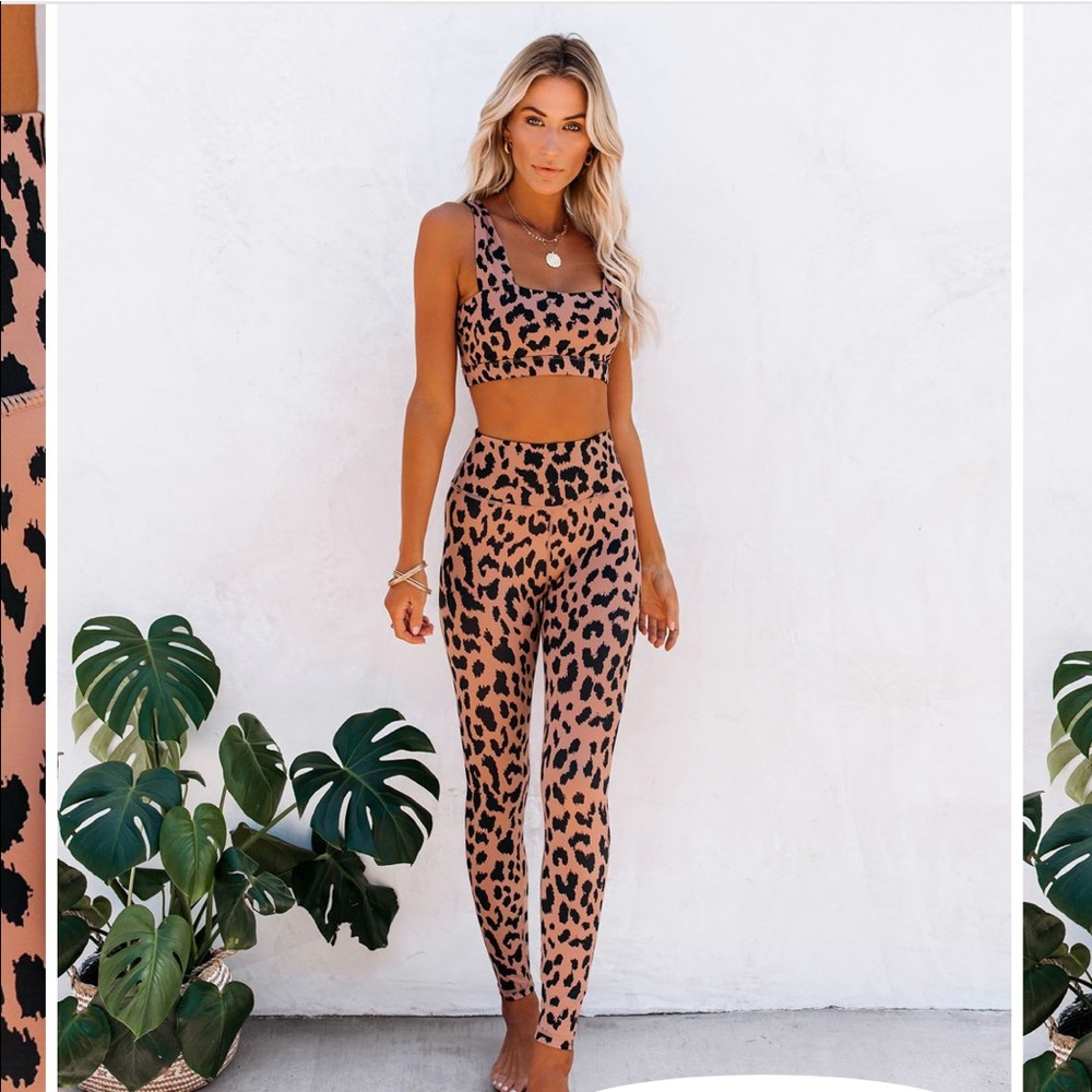 Cheetah Print Work out Set